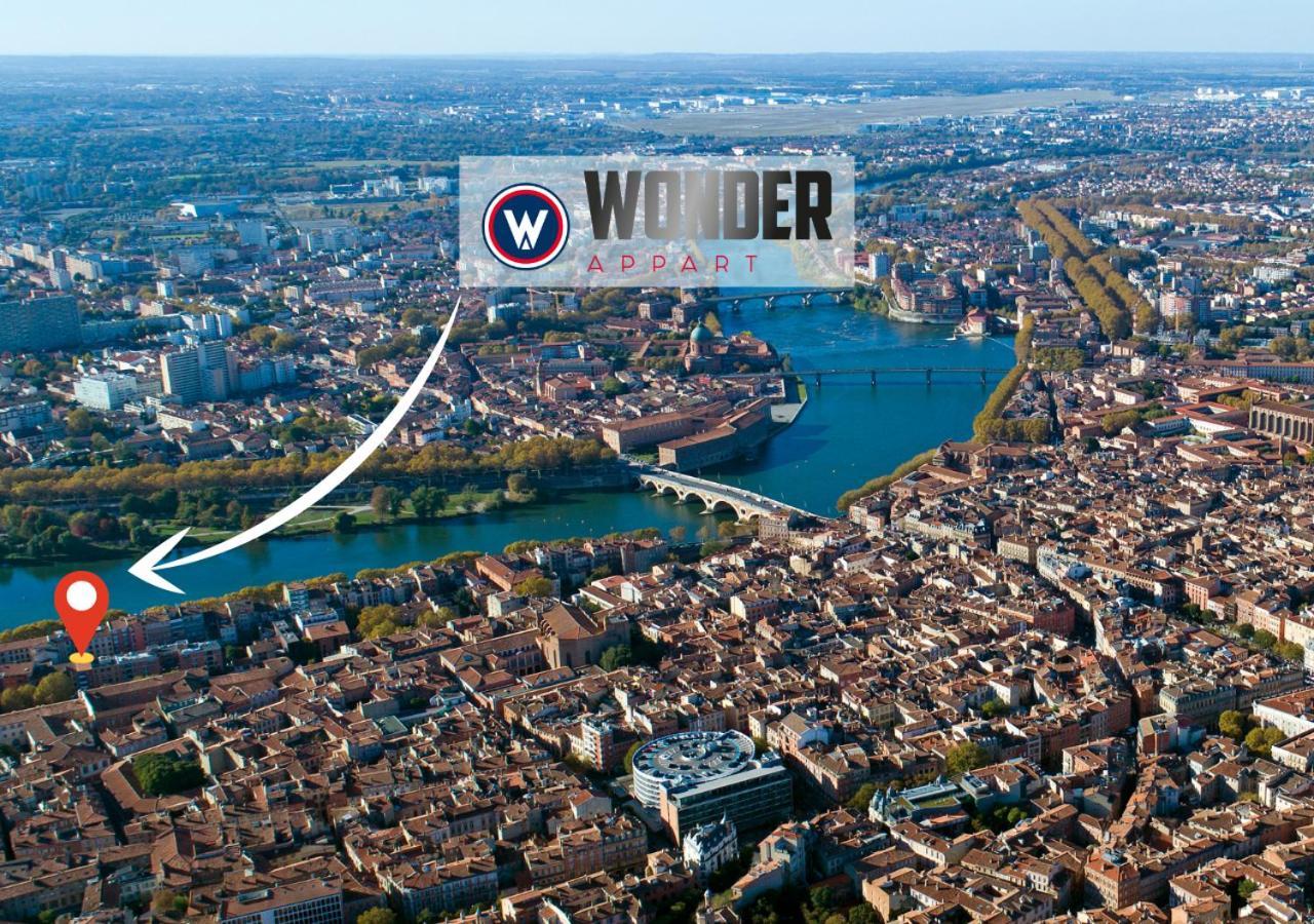 Wonder Appart' 402 - Vue Sur Garonne Toulouse Luaran gambar
