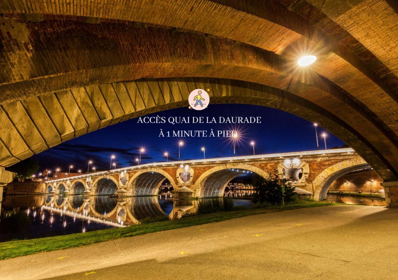 Wonder Appart' 402 - Vue Sur Garonne Toulouse Luaran gambar